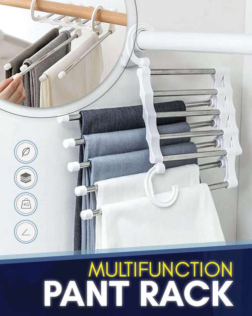 Perchero plegable para organizar pantalones