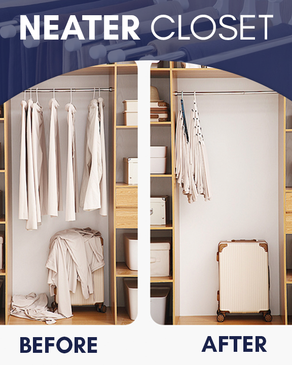 Perchero plegable para organizar pantalones