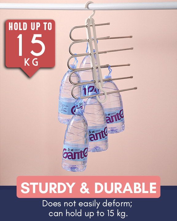 Perchero plegable para organizar pantalones