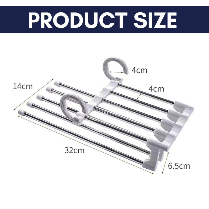Perchero plegable para organizar pantalones