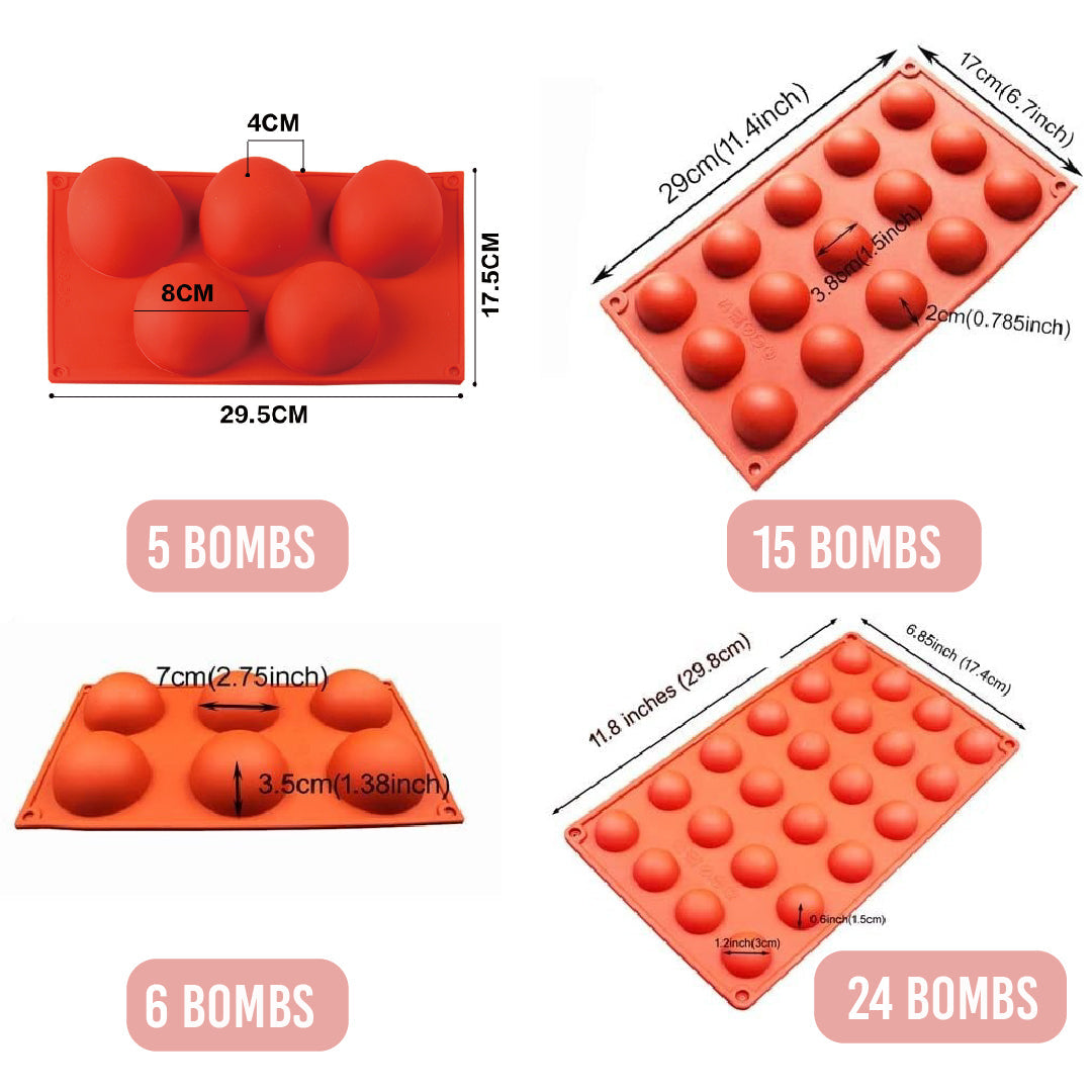 Molde para bombas de chocolate