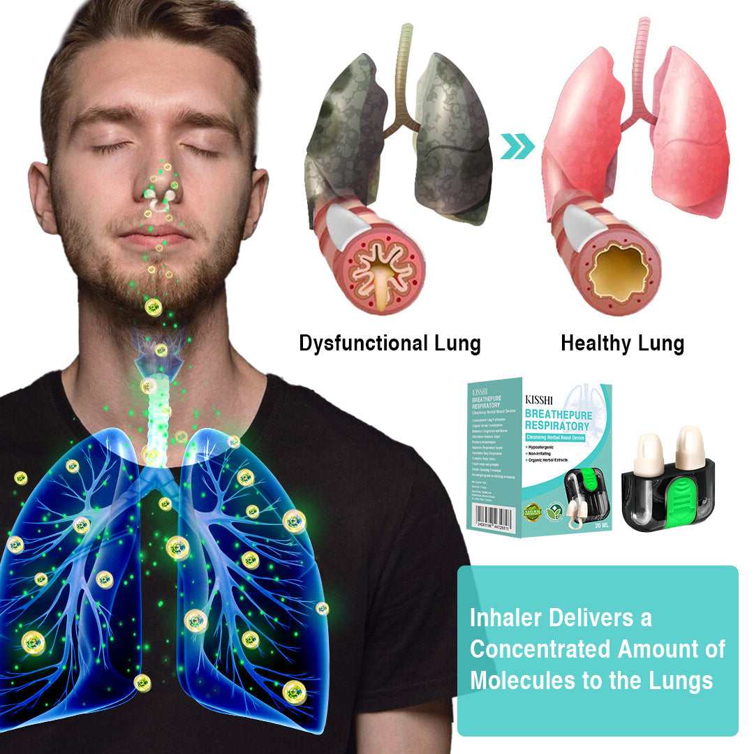 KISSHI™️ BreathePure Respiratory Cleansing Herbal Nasal Device