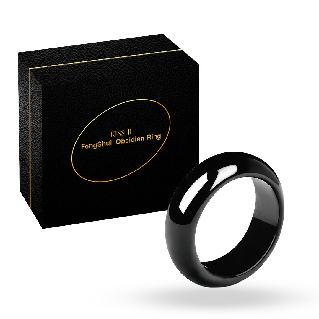 Kisshi™FengShui Obsidian Ring