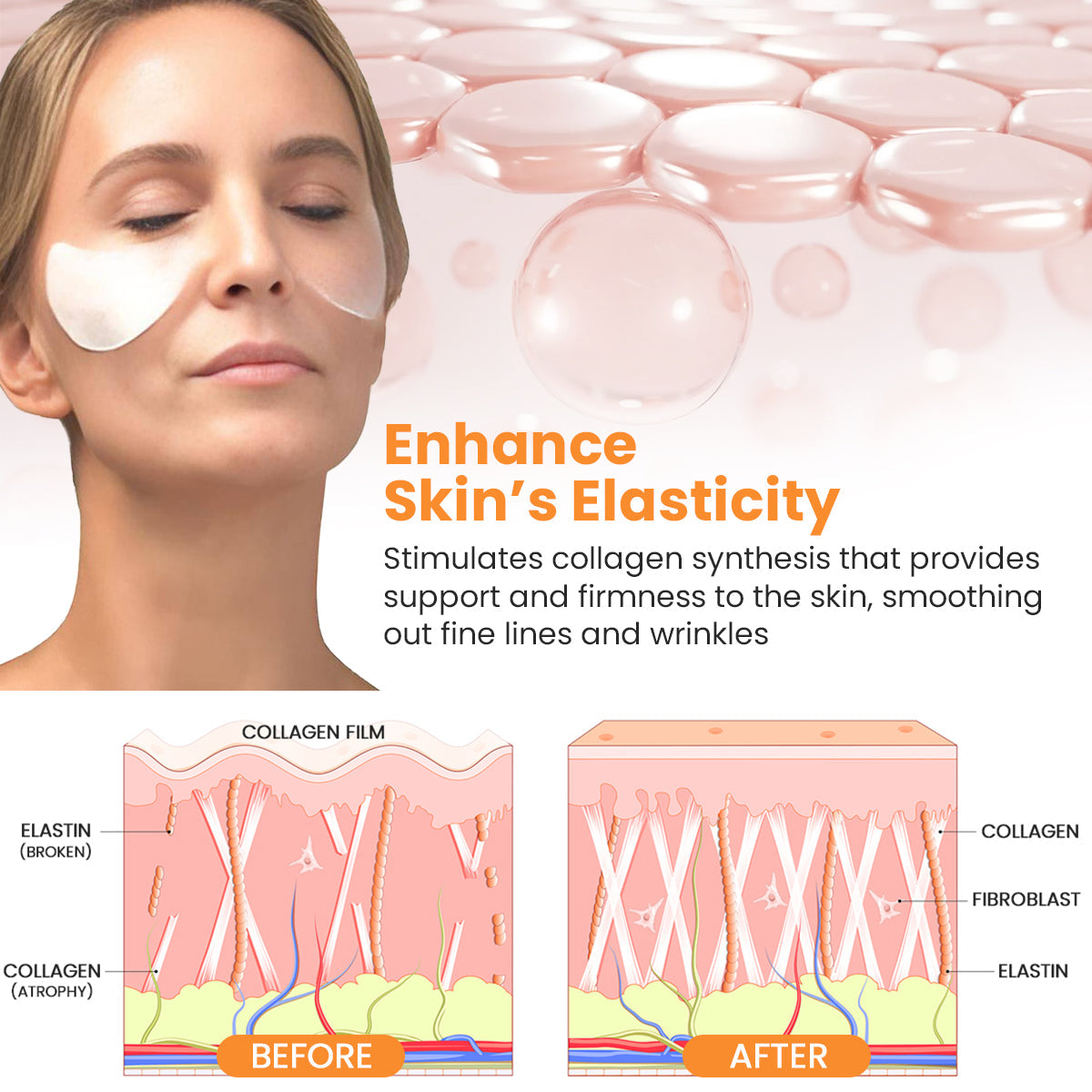 KISSHI™ Korean Dermalayr Technology Soluble Collagen Film